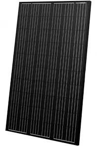 Hepsi Siyah 290w Siyah Güneş PV Panelleri Monokristal Hafif Güneş Panelleri