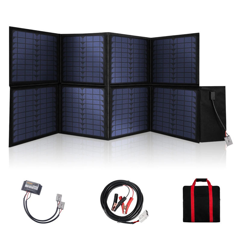 120W Monocrystalline Güneş Katlanabilir Güneş Panelleri Açık Hava Kampı için Mükemmel